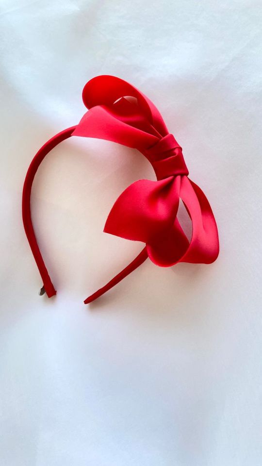 Silk Taffeta Voluminous Bow Tiara
