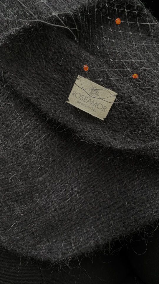 Alpaca Wool Hand Knitted Voile Beret