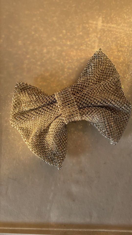 Metallic Fabric Bow