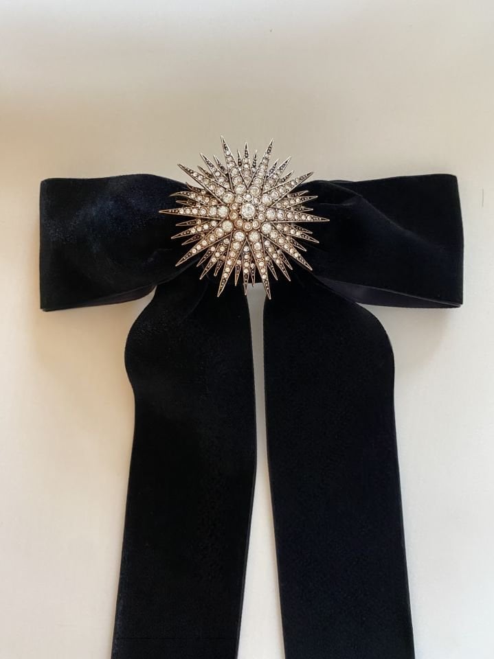 Velvet Brooch Bow