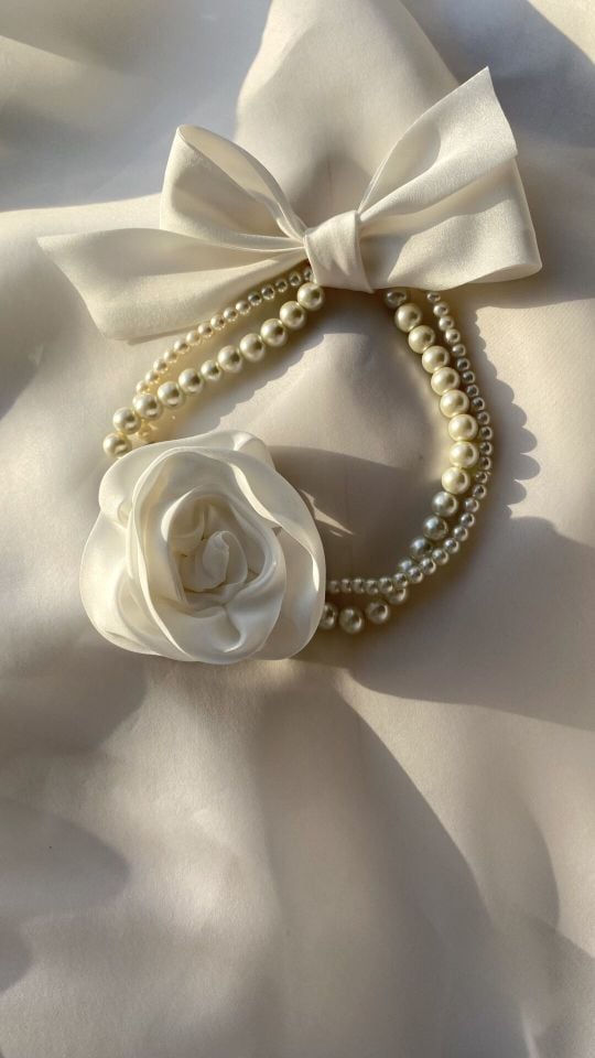 Rose İnci Choker