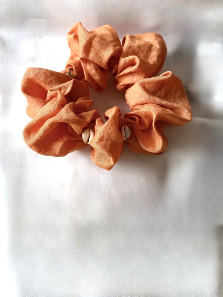 Keten Deniz Kabuklu Scrunchie
