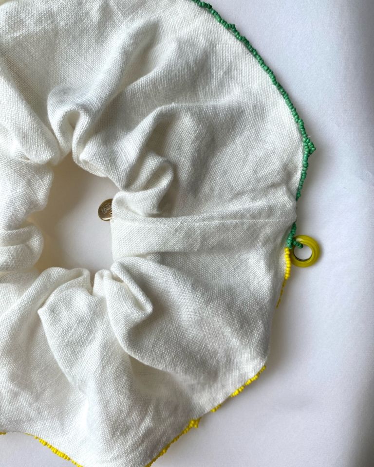 Boncuk İşlemeli Scrunchie